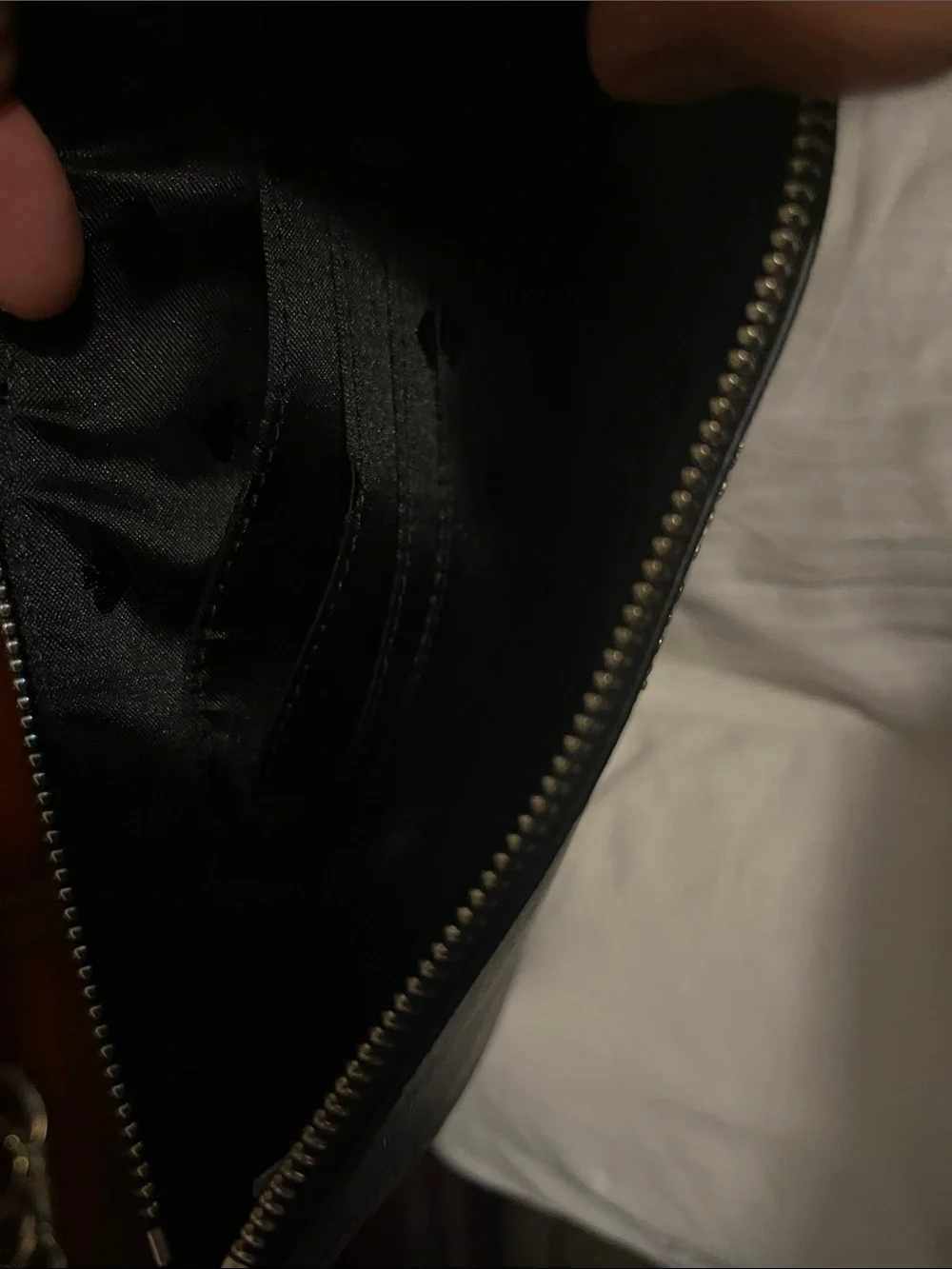 kate spade Black Leather Wristlet Pouch with Strap